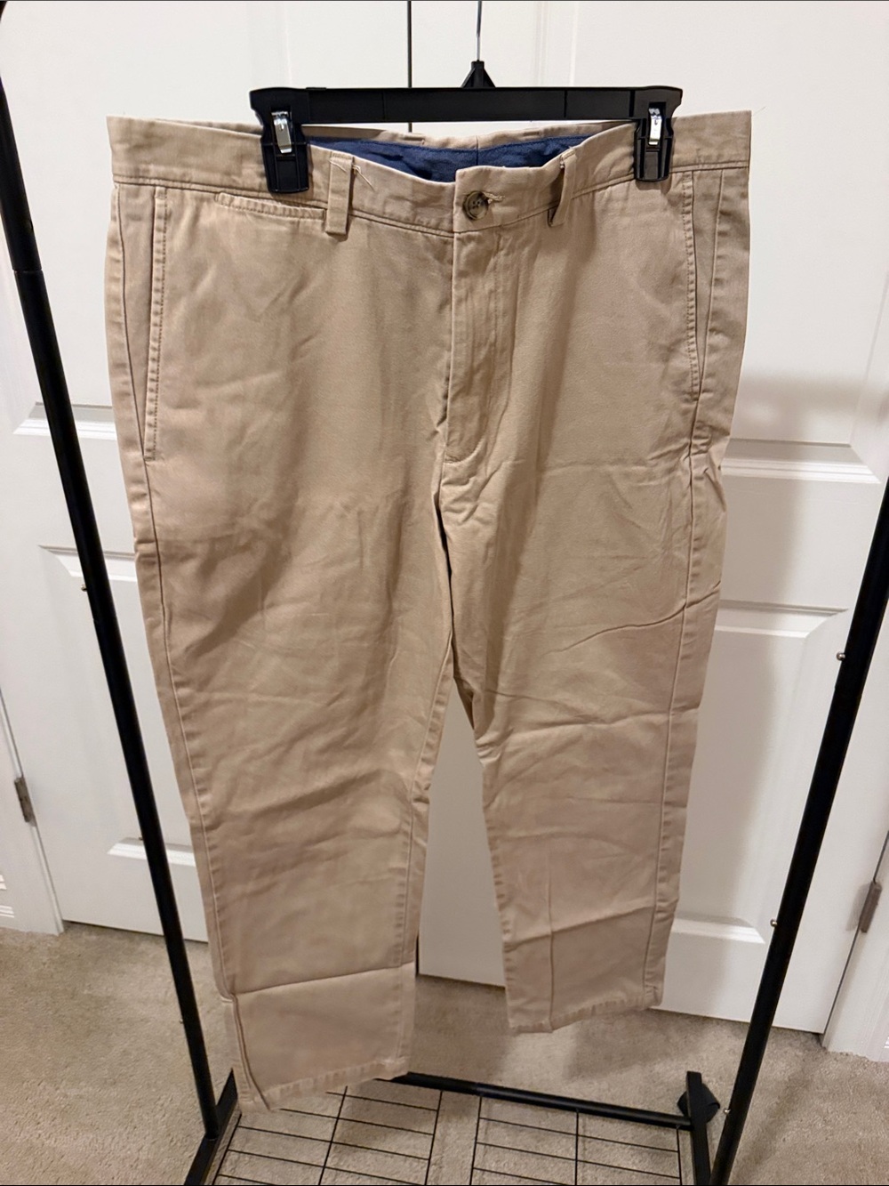 Men's Classic Johnston & Murphy Beige Chino Pants 36x30